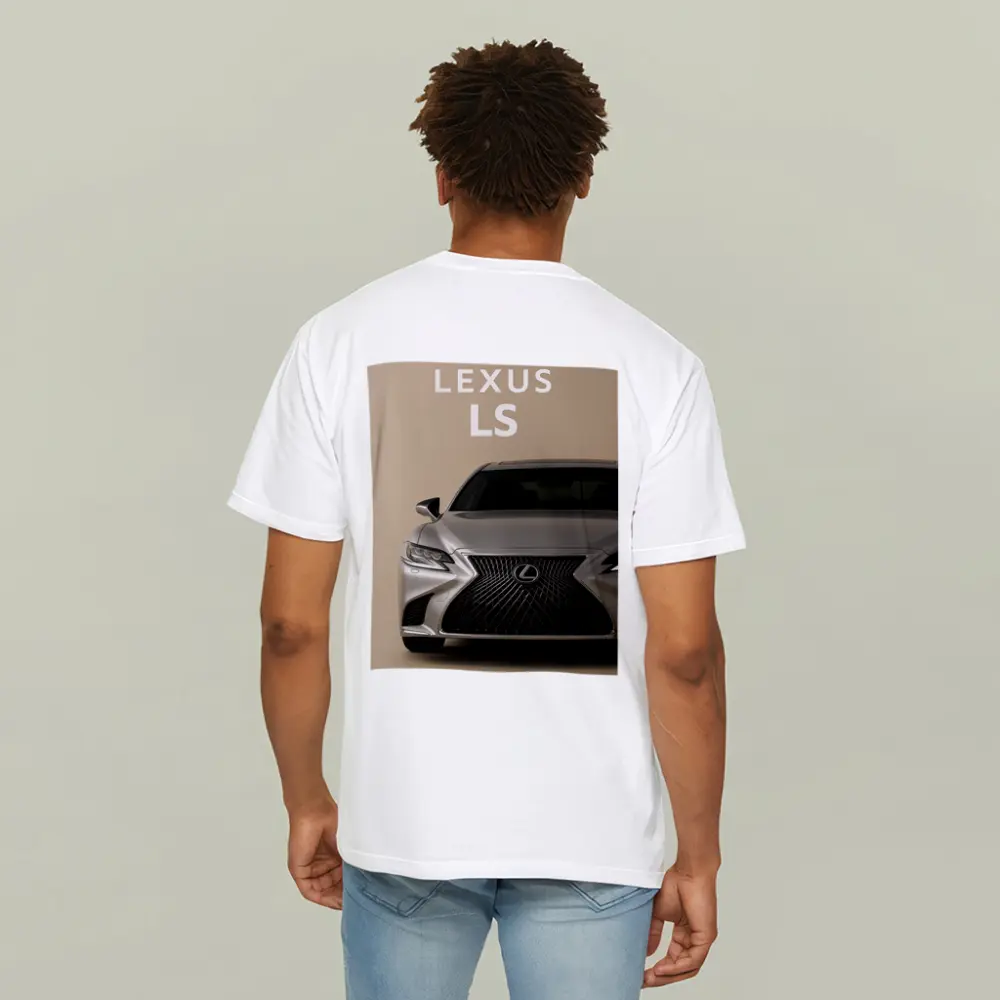 Lexus LS Luxury Sedan Beige Background – T-Shirts