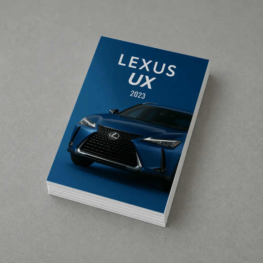 Lexus UX 2023 Blue Crossover Dark Background – Postcards
