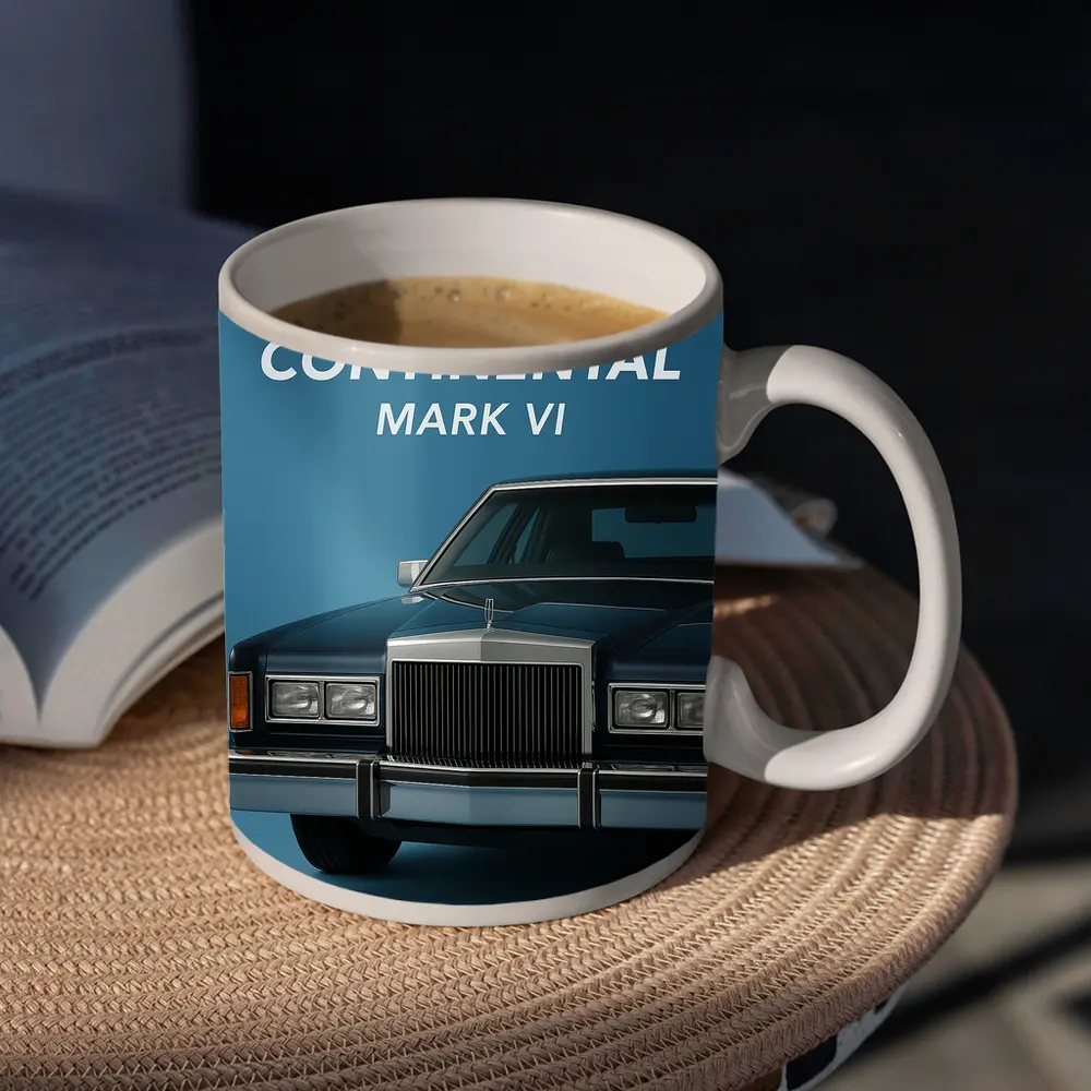 Lincoln Continental Mark VI Blue Studio – Mugs