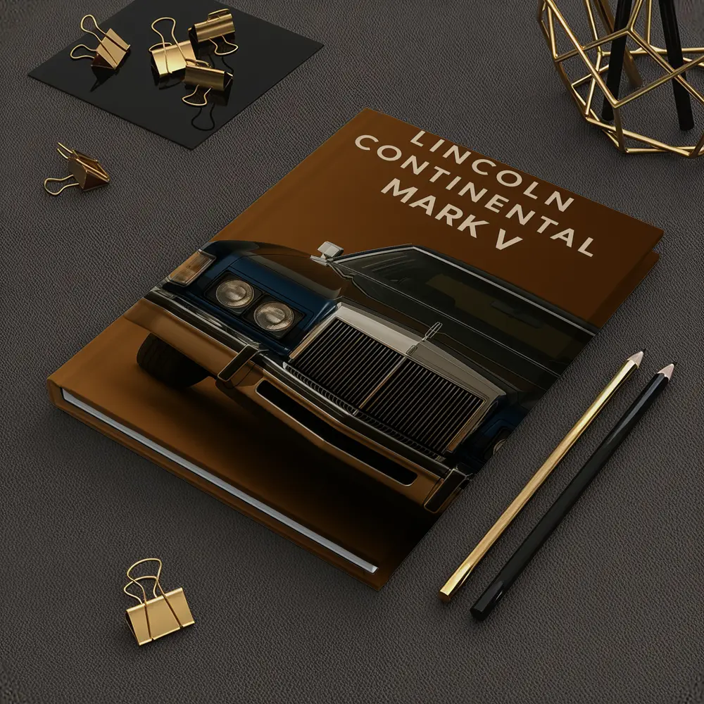 Lincoln Continental Mark V Brown Background – Notebooks