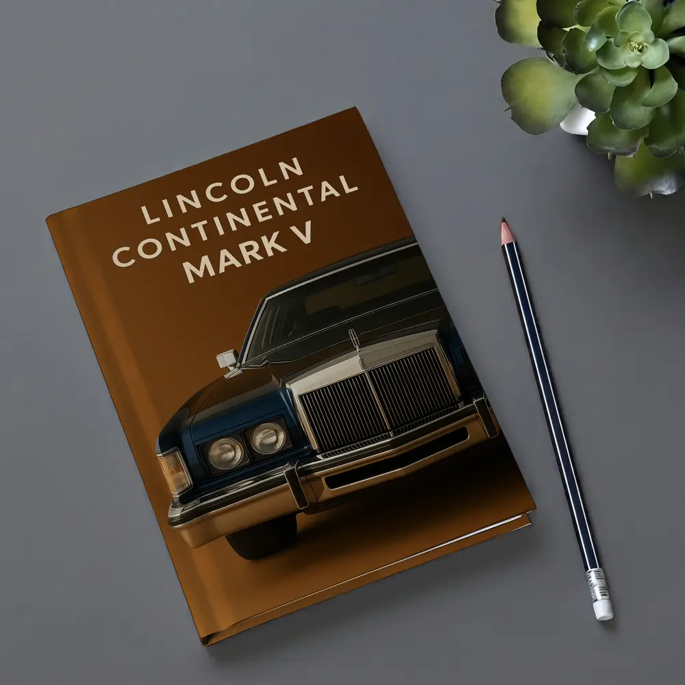 Lincoln Continental Mark V Brown Background – Notebooks