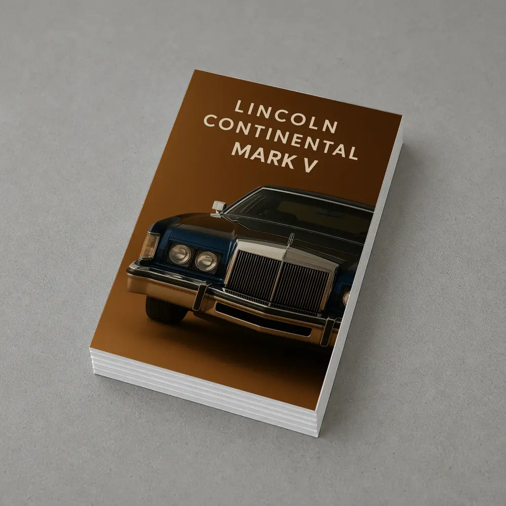 Lincoln Continental Mark V Brown Background – Postcards