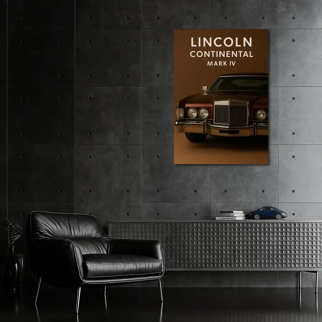 Lincoln Continental Mark IV Brown Studio – Wall Art