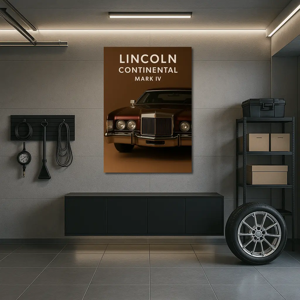 Lincoln Continental Mark IV Brown Studio – Wall Art