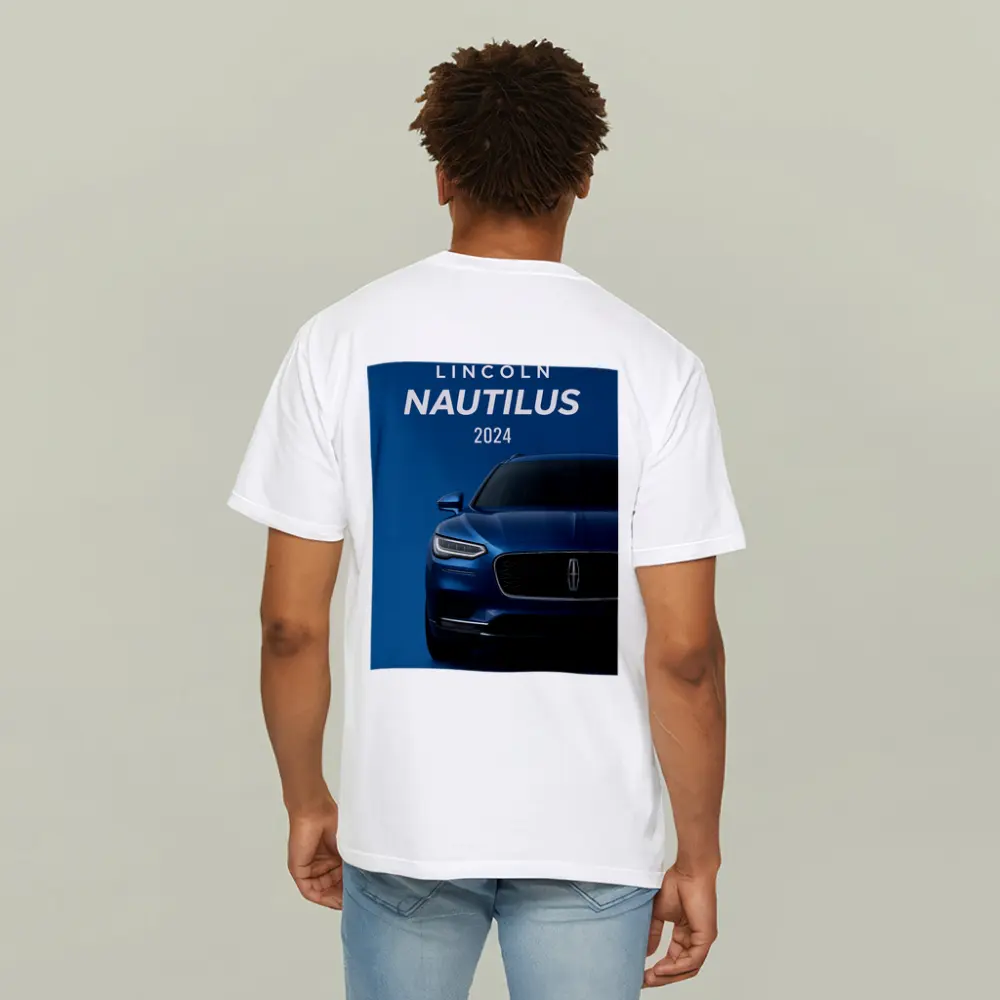Lincoln Nautilus 2024 Blue SUV Front View – T-Shirts