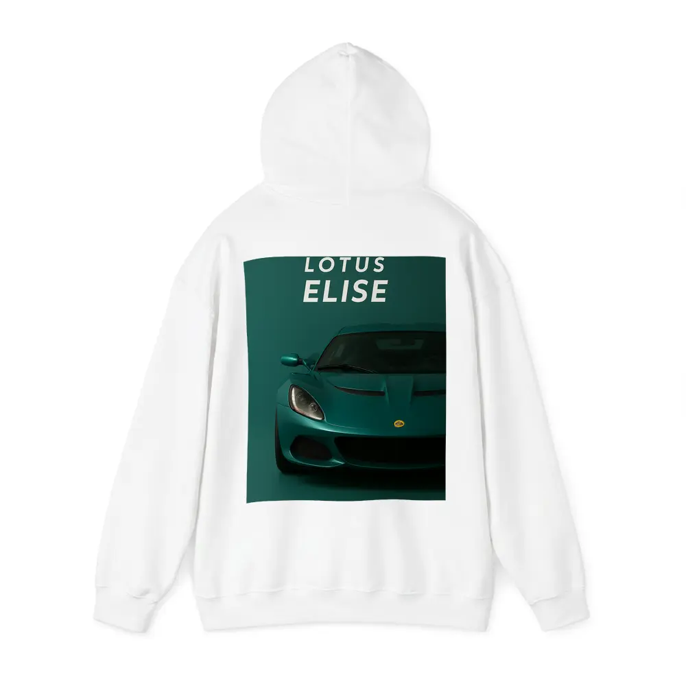 Lotus Elise Front View Green Background – Hoodies