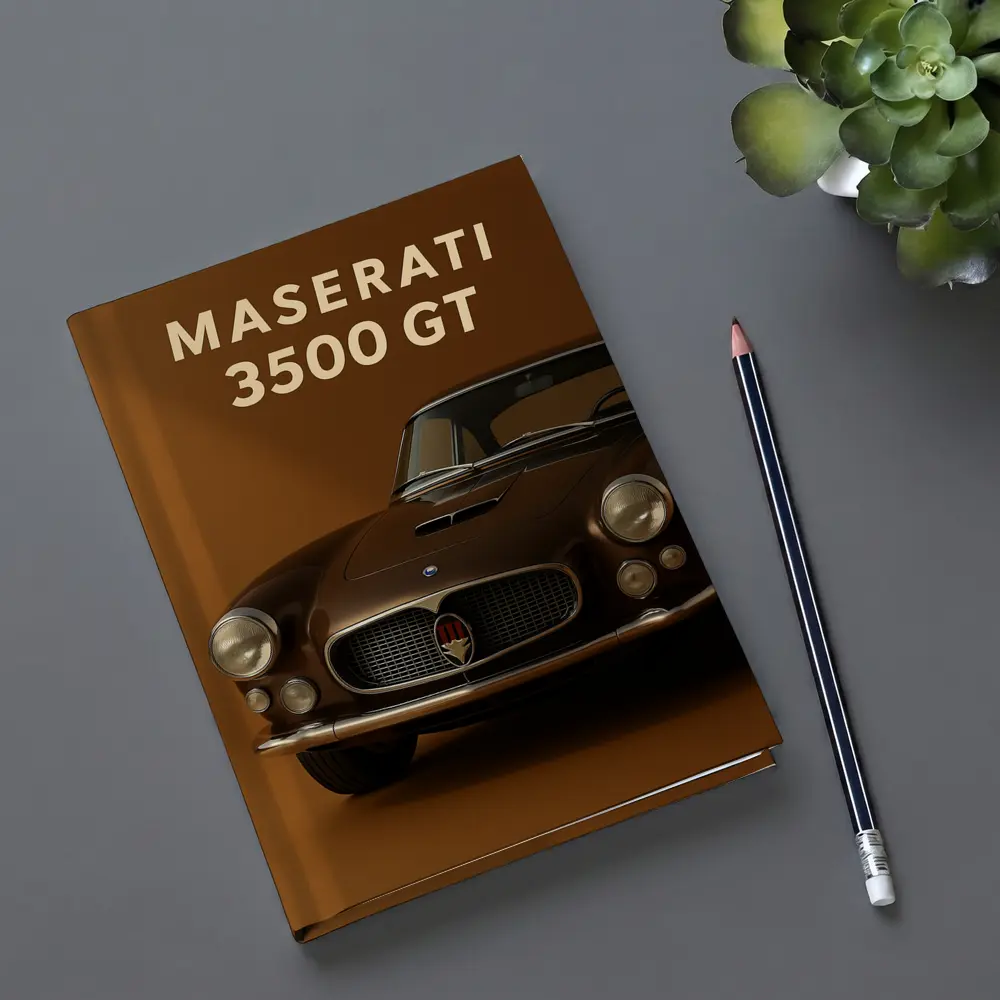 Maserati 3500 GT Classic Brown Studio – Notebooks