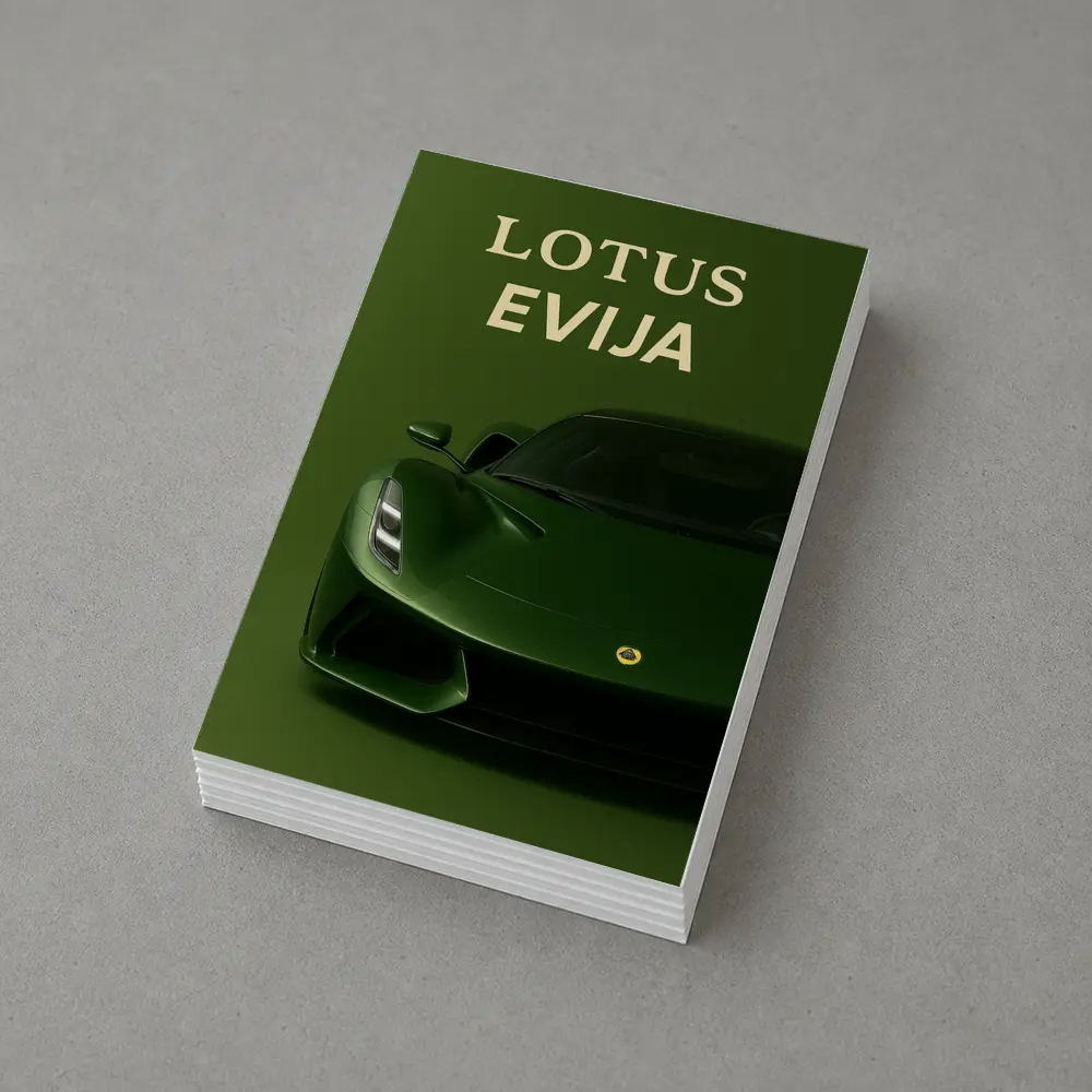 Lotus Evija Green Supercar Front View – Postcards
