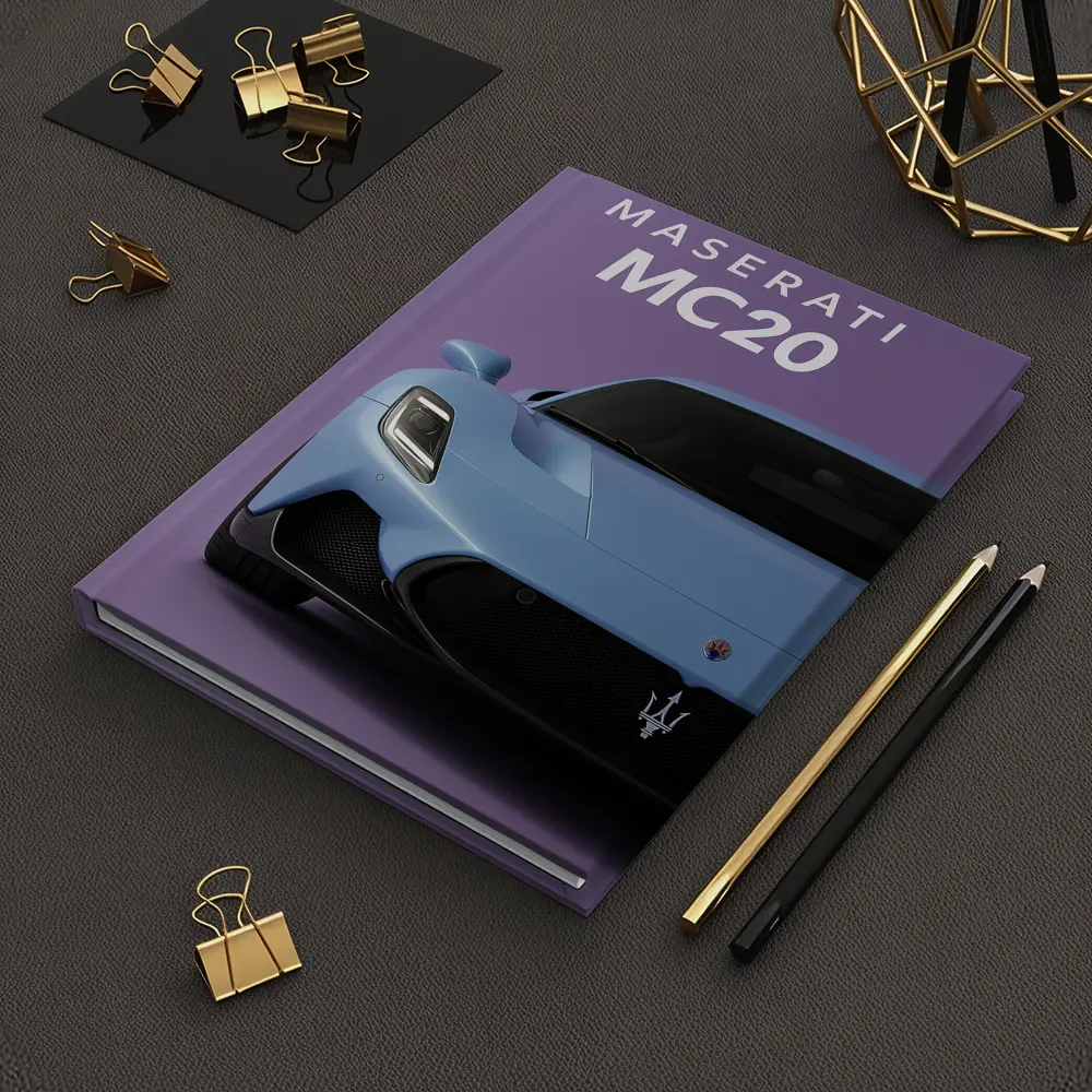 Maserati MC20 Supercar Purple Studio Background – Notebooks