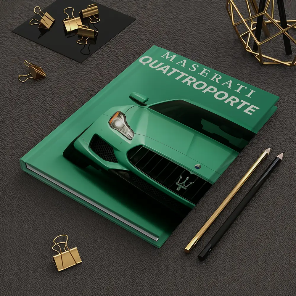 Maserati Quattroporte Mint Green Front View – Notebooks