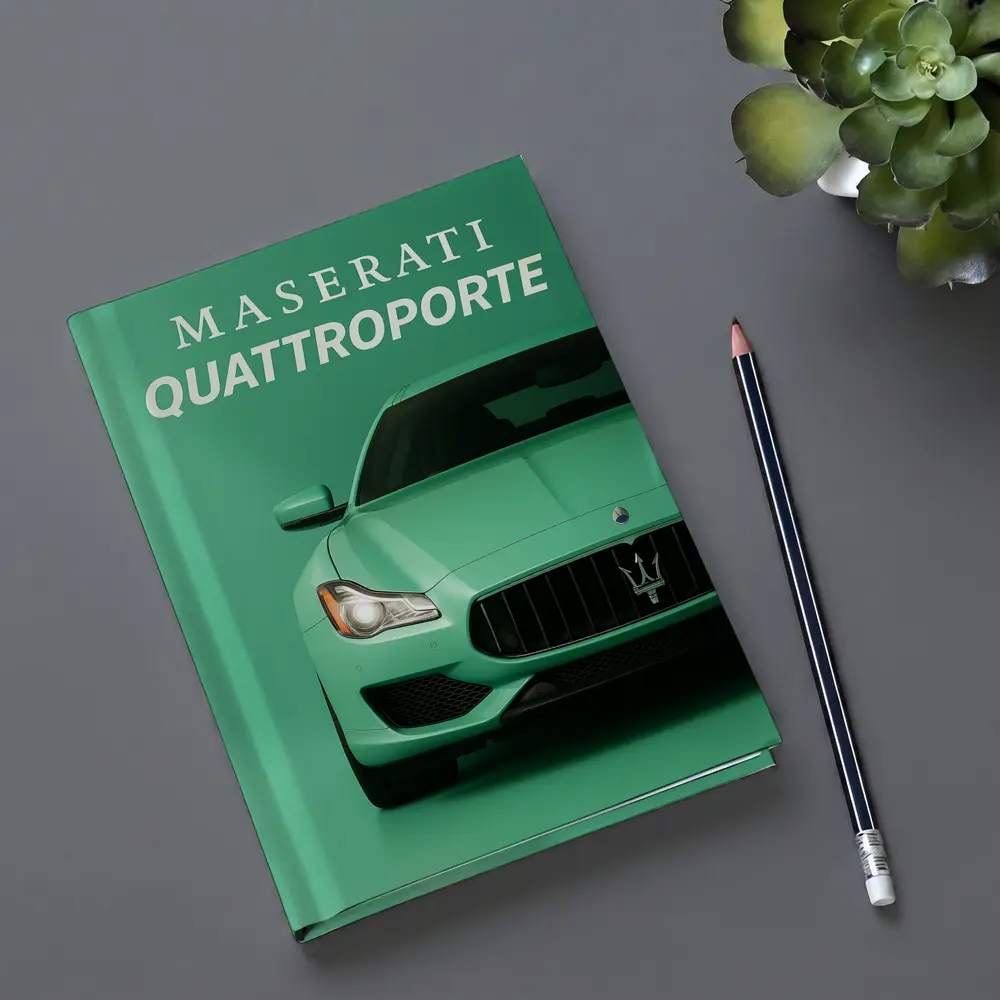 Maserati Quattroporte Mint Green Front View – Notebooks