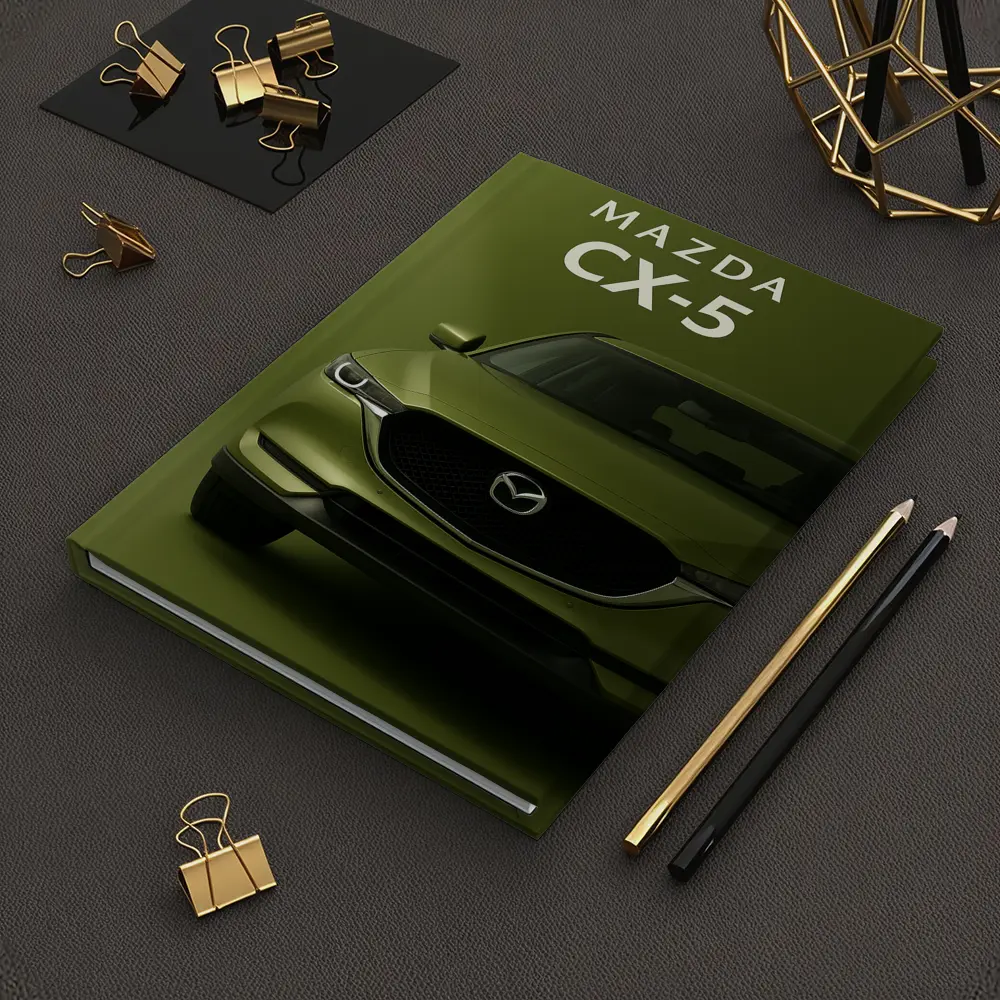 Mazda CX-5 Front View Green Background – Notebooks