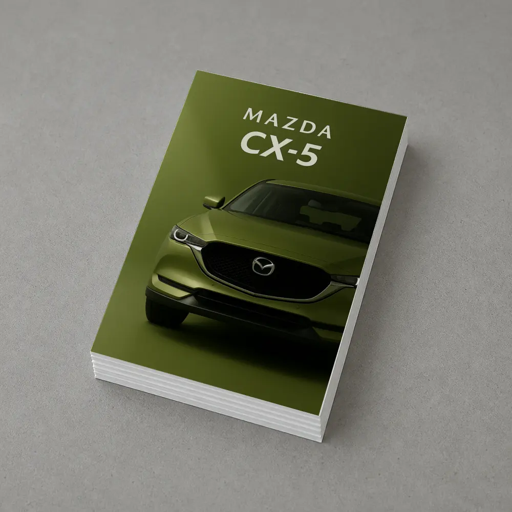 Mazda CX-5 Front View Green Background – Postcards