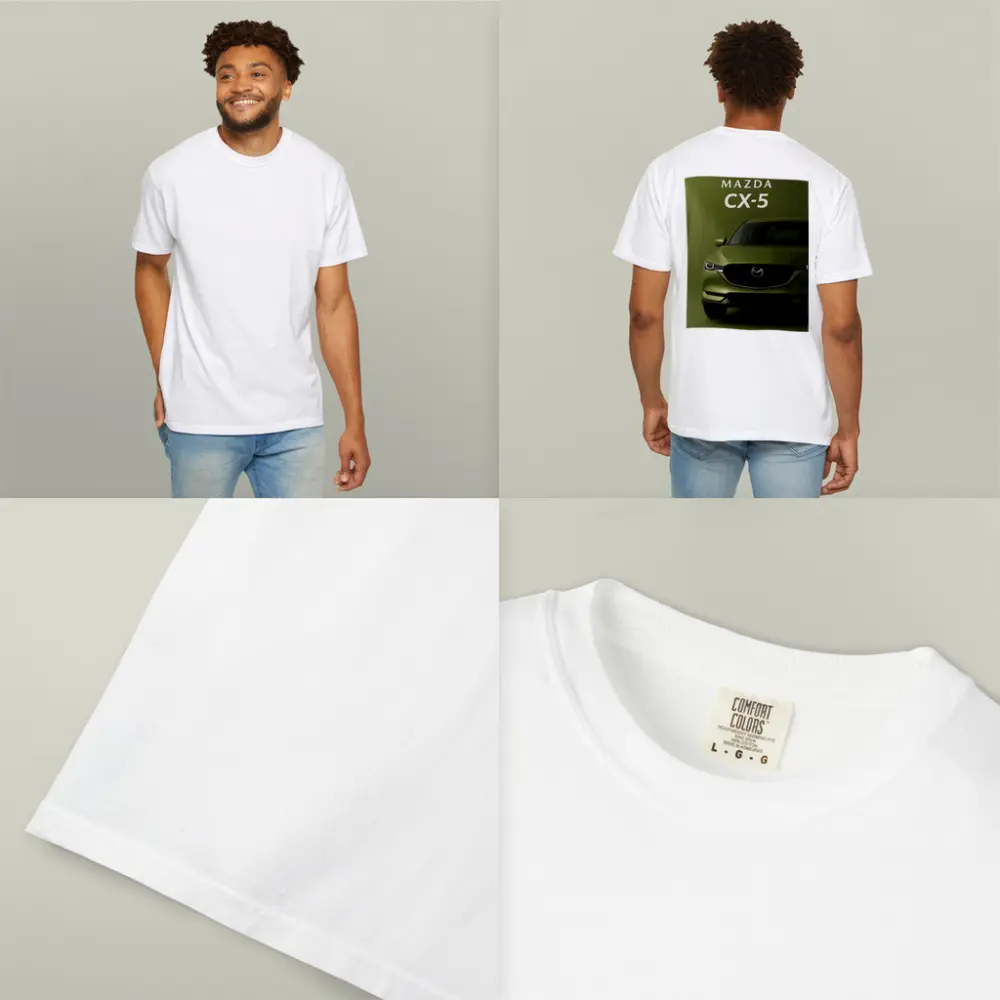 Mazda CX-5 Front View Green Background – T-Shirts