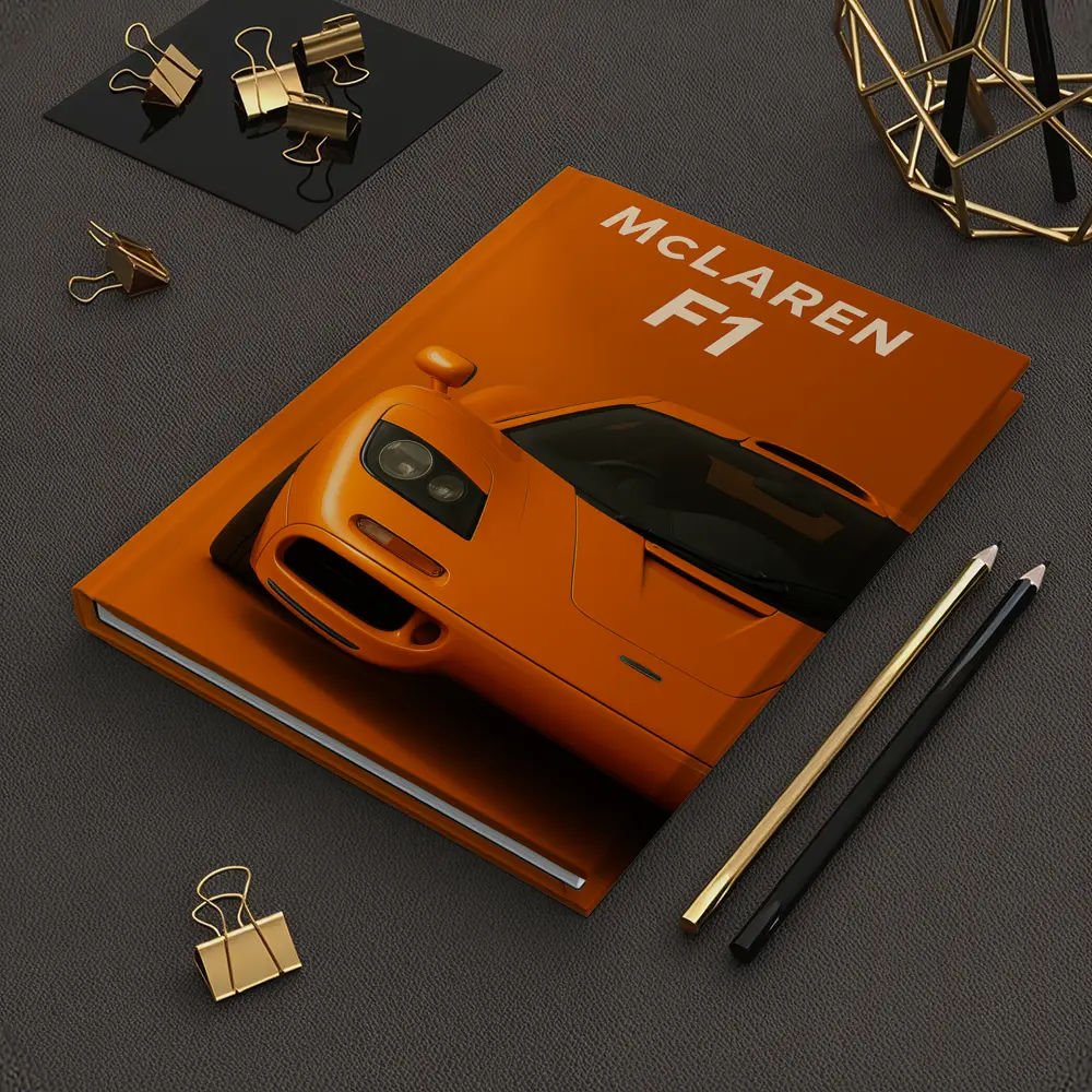 McLaren F1 Orange Studio Art Print – Notebooks