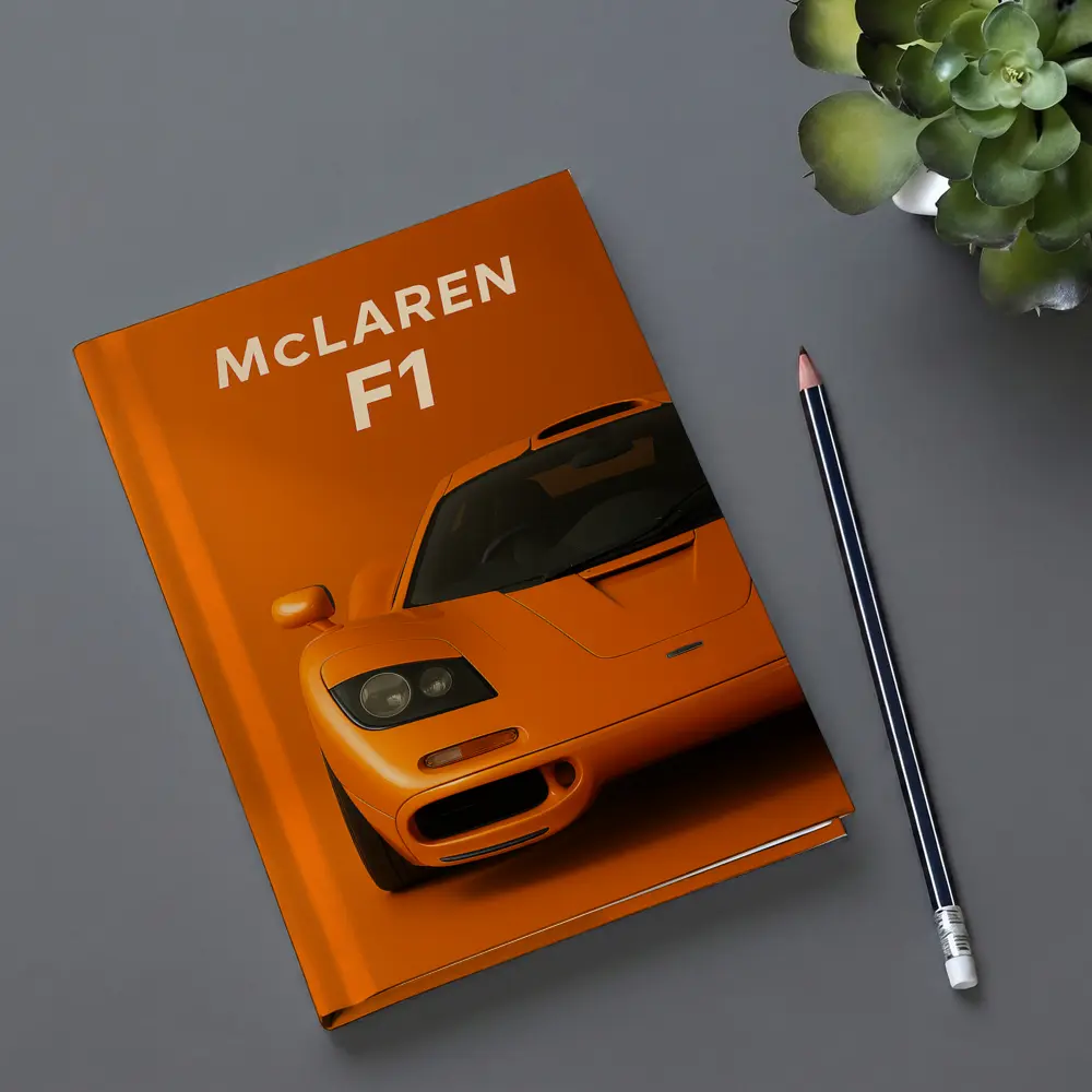 McLaren F1 Orange Studio Art Print – Notebooks