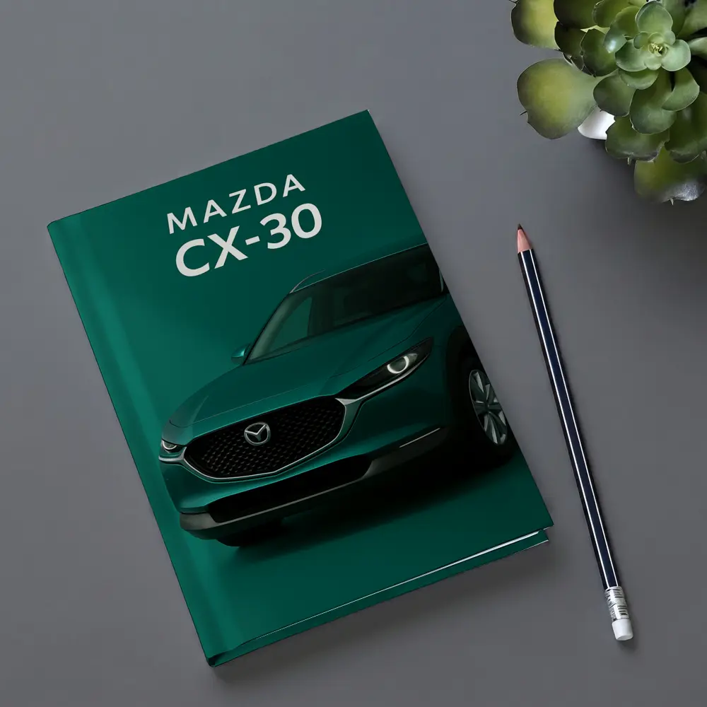 Mazda CX-30 Green SUV Dark Background – Notebooks