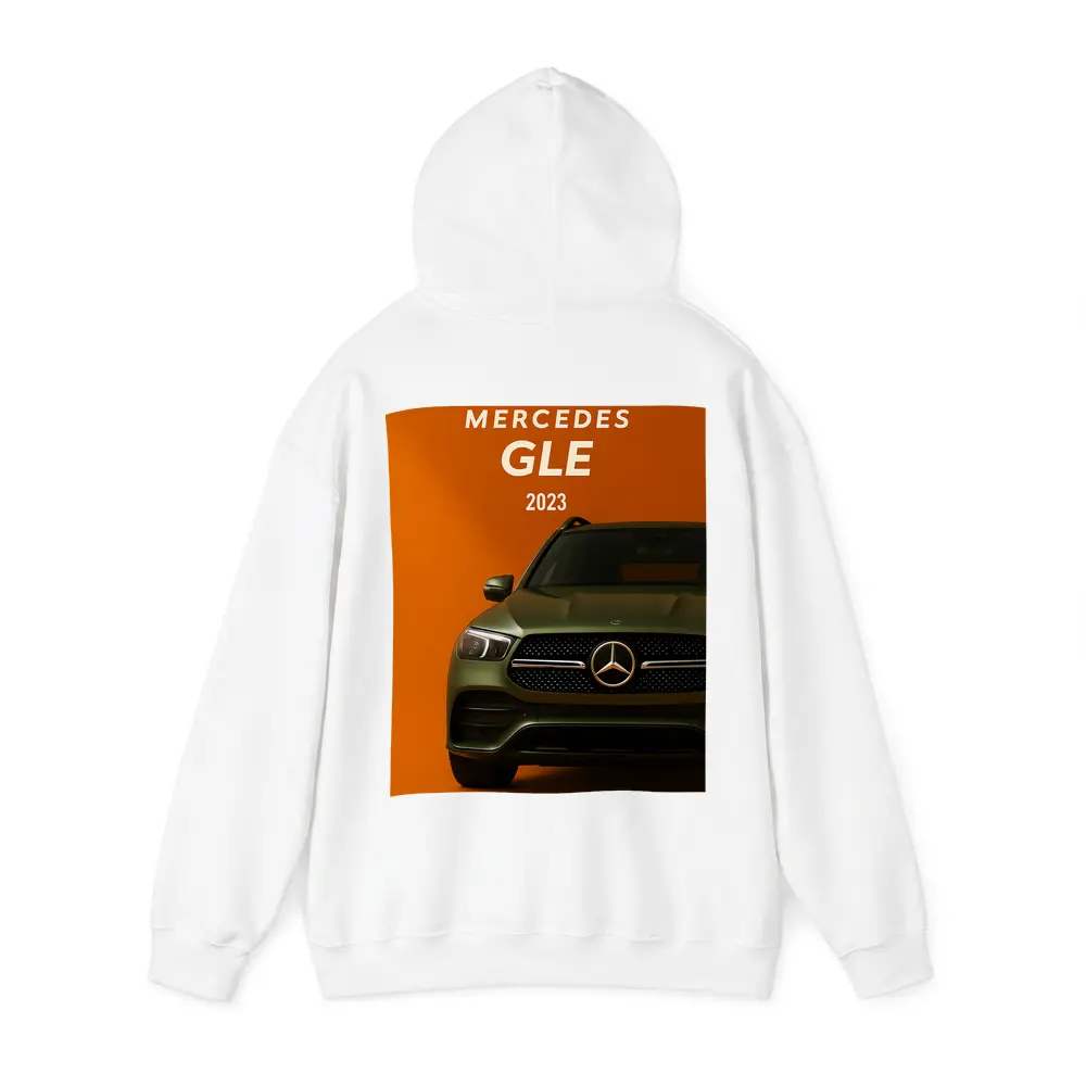 Mercedes GLE SUV Bold Orange Background – Hoodies