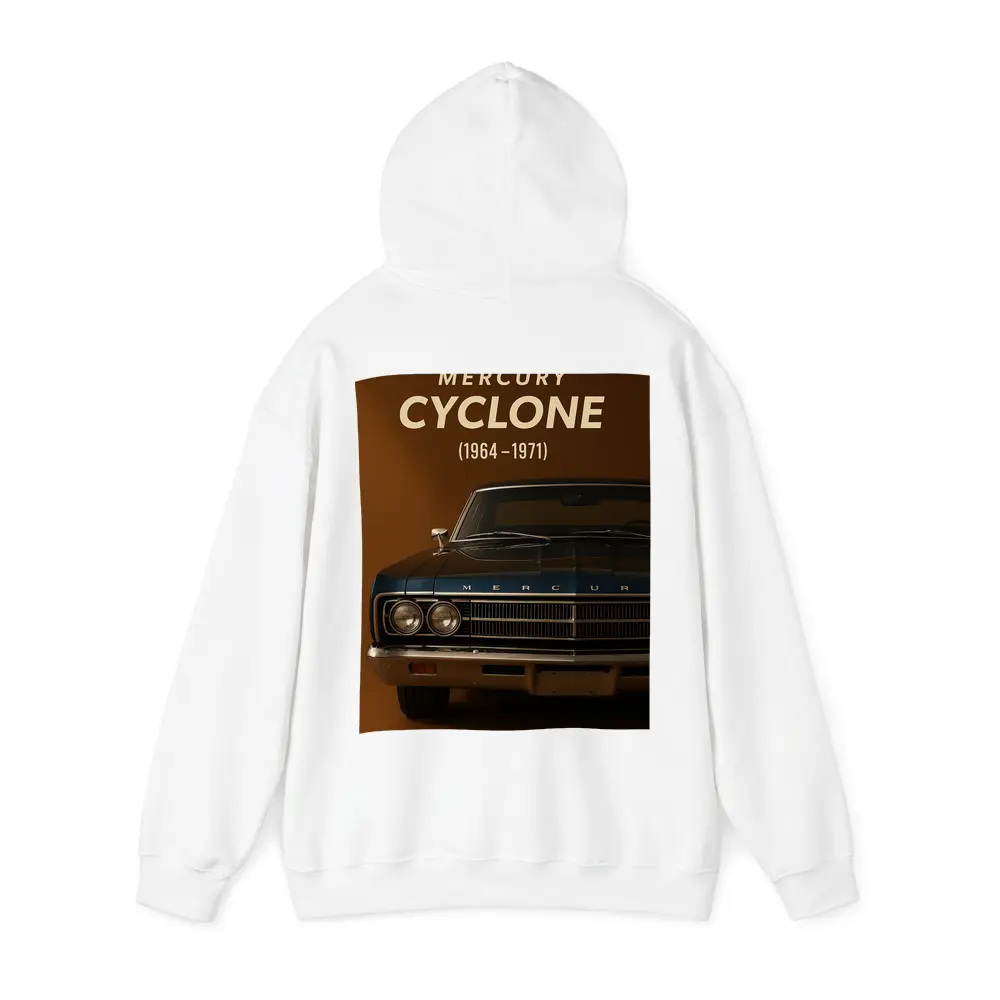 Mercury Cyclone Muscle Car Brown Background – Hoodies