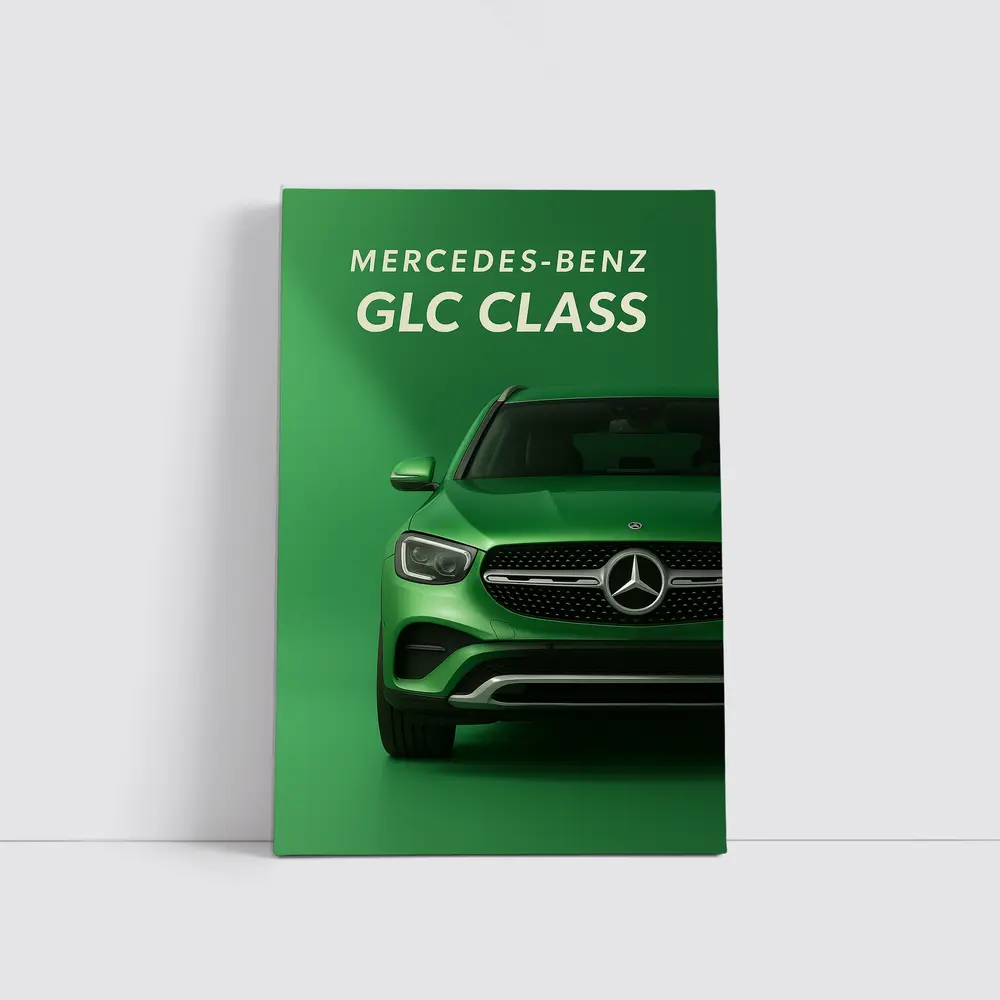 Mercedes Benz GLC Class Green Studio – Wall Art