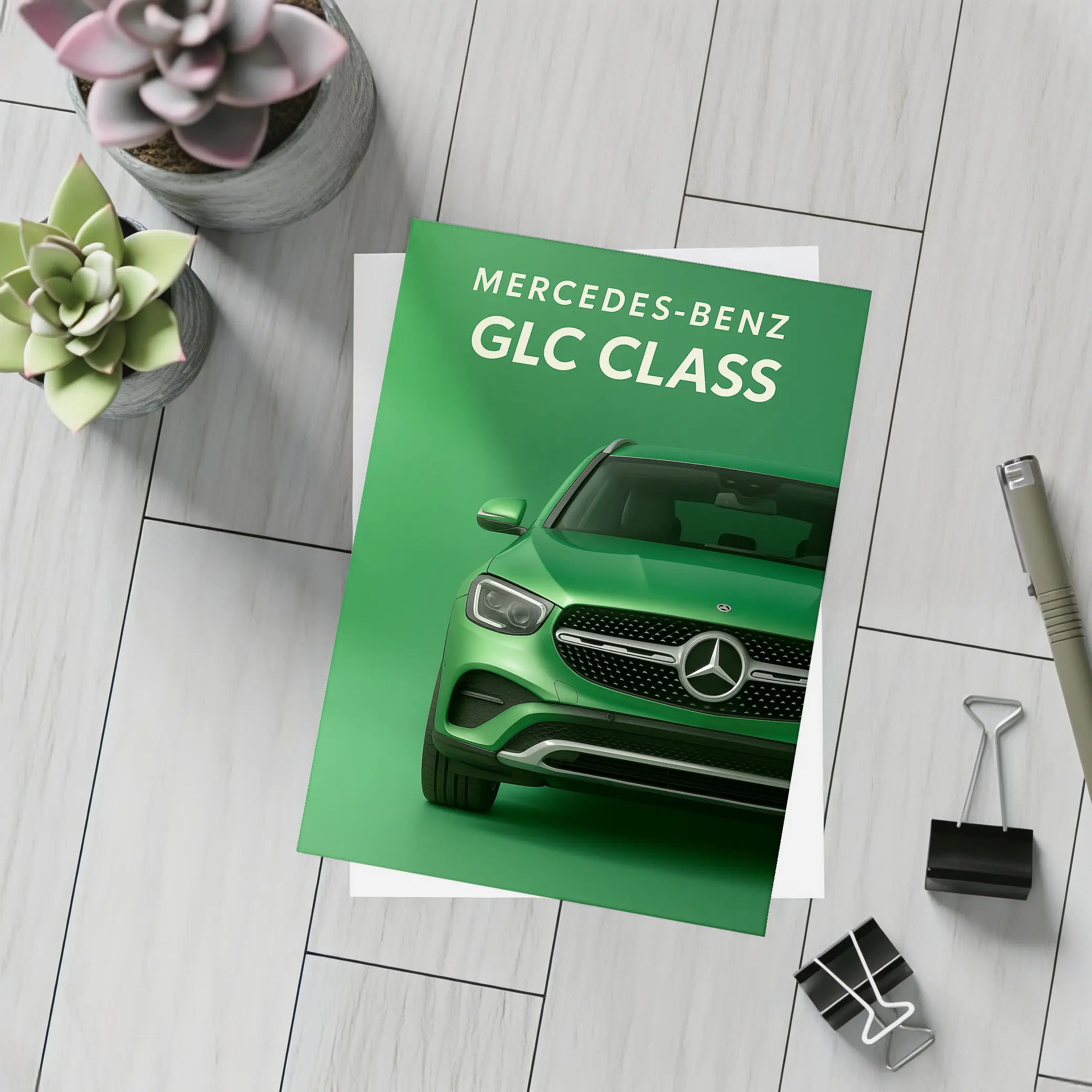 Mercedes Benz GLC Class Green Studio – Postcards