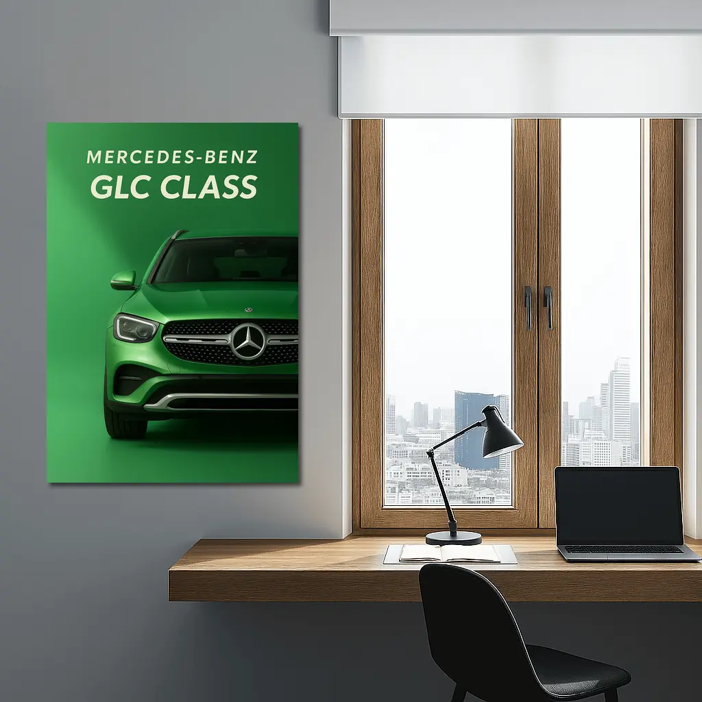 Mercedes Benz GLC Class Green Studio – Wall Art