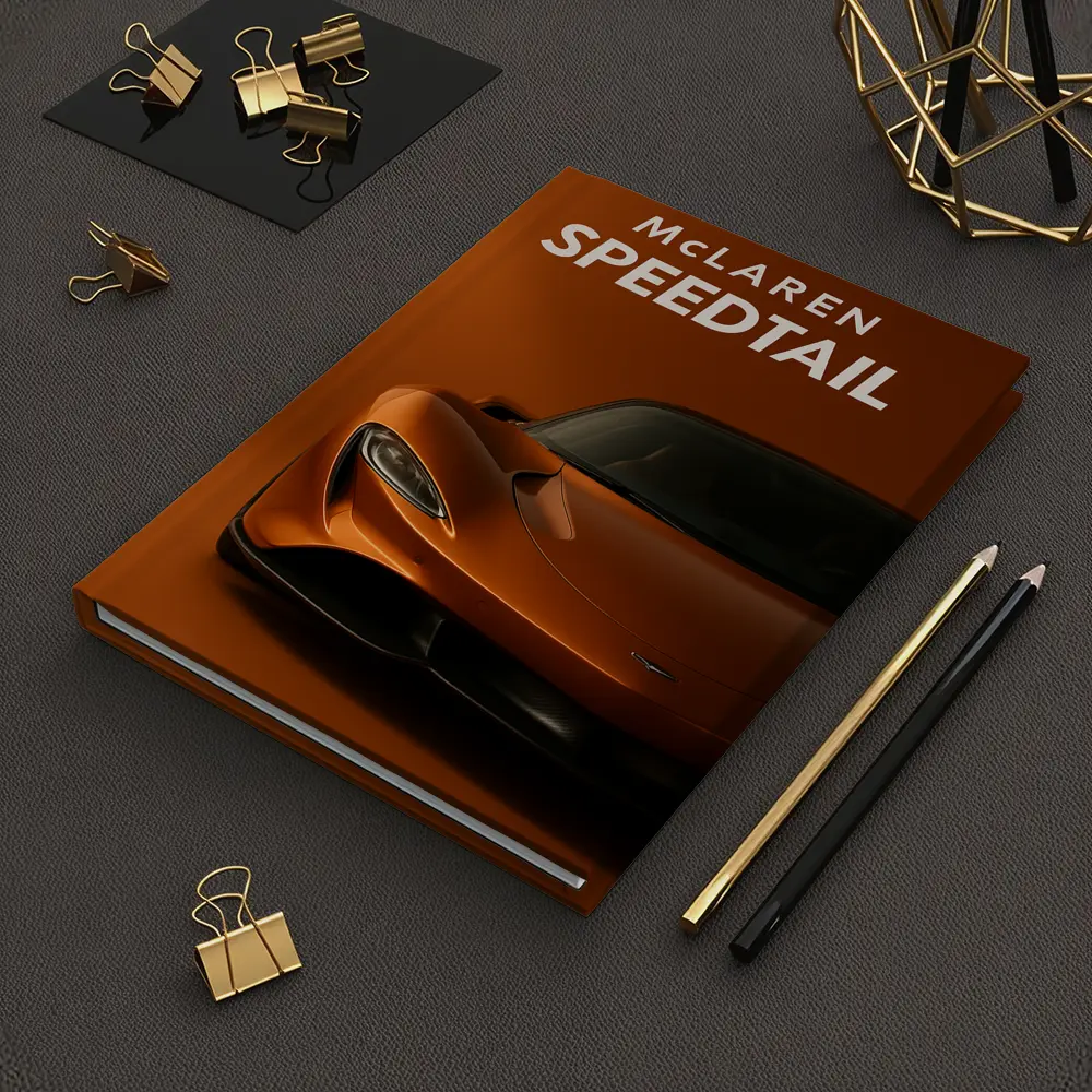 McLaren Speedtail Supercar Orange Studio – Notebooks