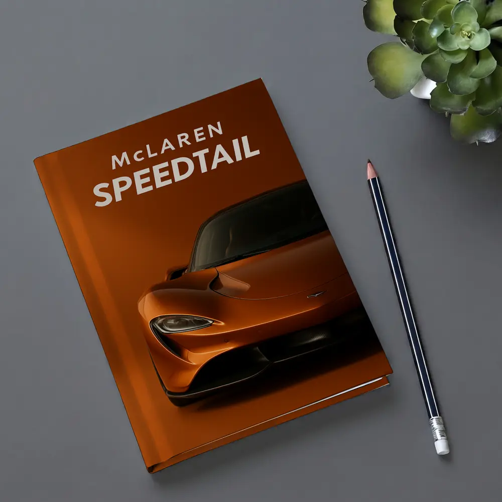 McLaren Speedtail Supercar Orange Studio – Notebooks