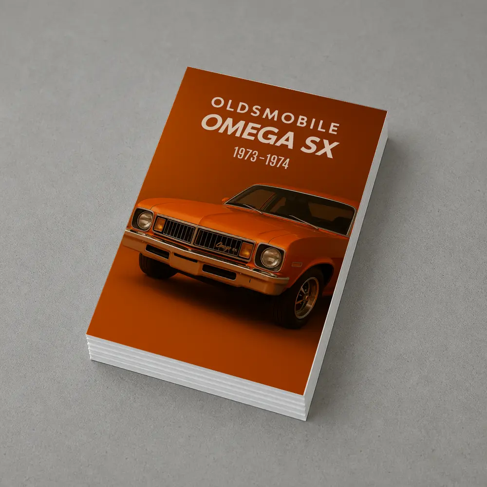 Oldsmobile Omega SX Classic Muscle Car Orange – Postcards