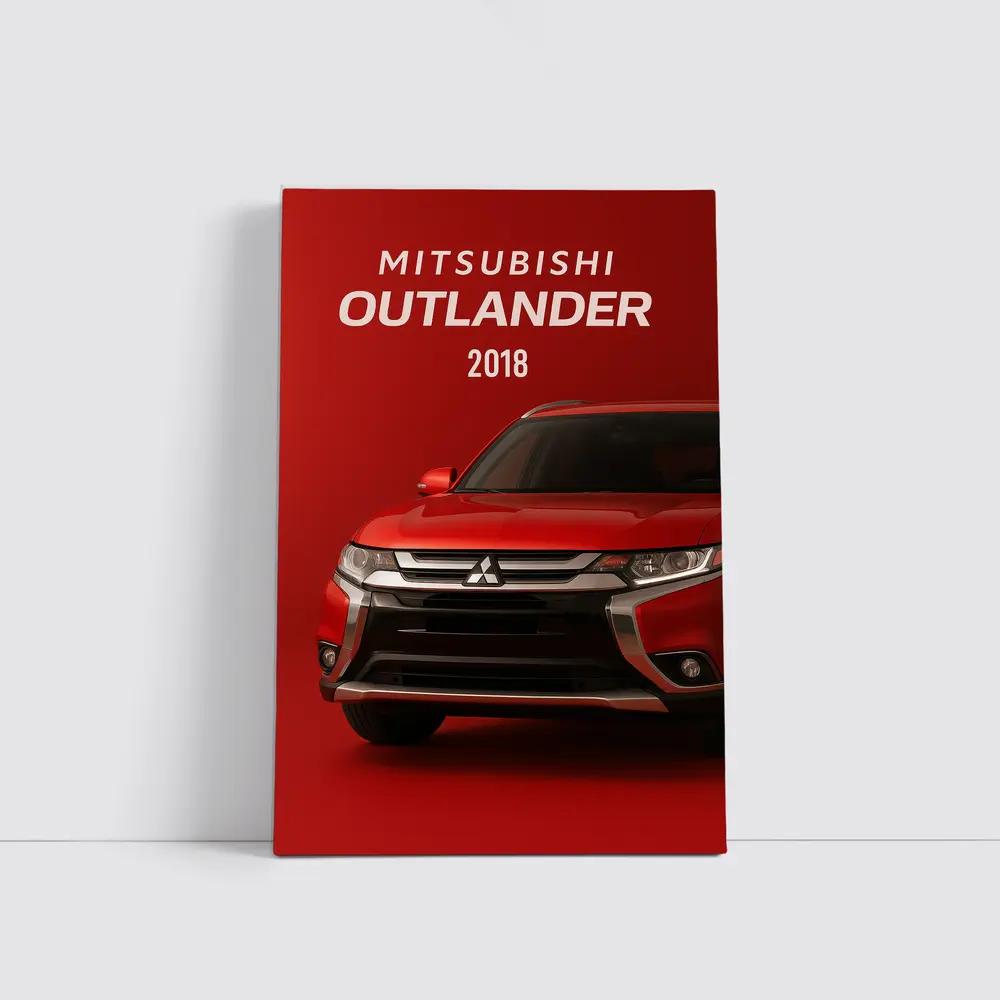 Mitsubishi Outlander 2018 Red Bold Front – Wall Art