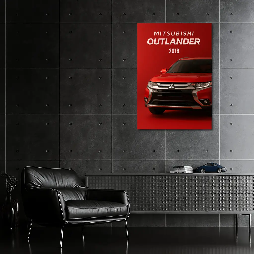 Mitsubishi Outlander 2018 Red Bold Front – Wall Art