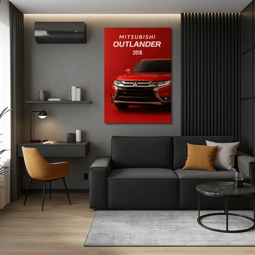 Mitsubishi Outlander 2018 Red Bold Front – Wall Art