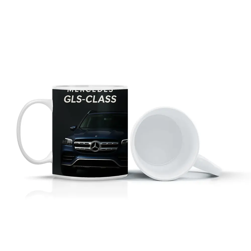 Mercedes GLS Class Dark Blue Front View – Mugs