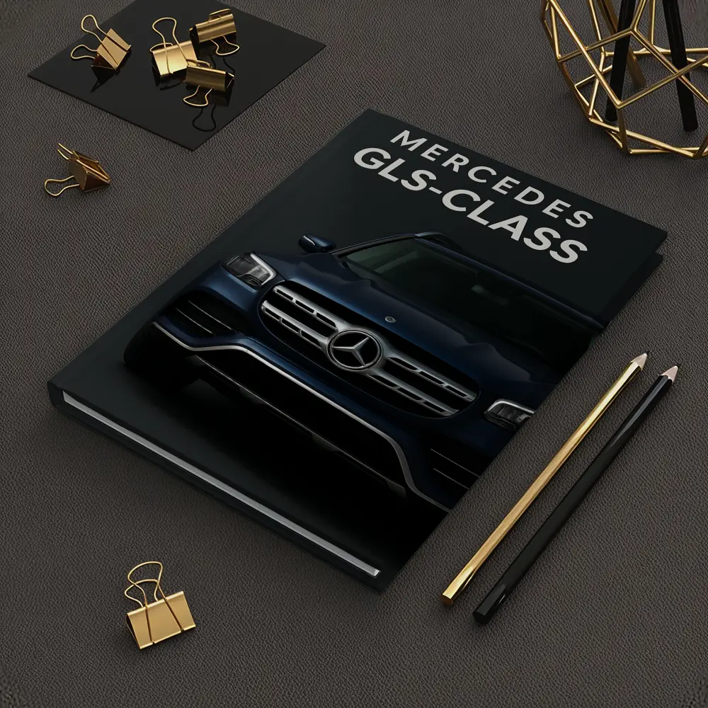 Mercedes GLS Class Dark Blue Front View – Notebooks