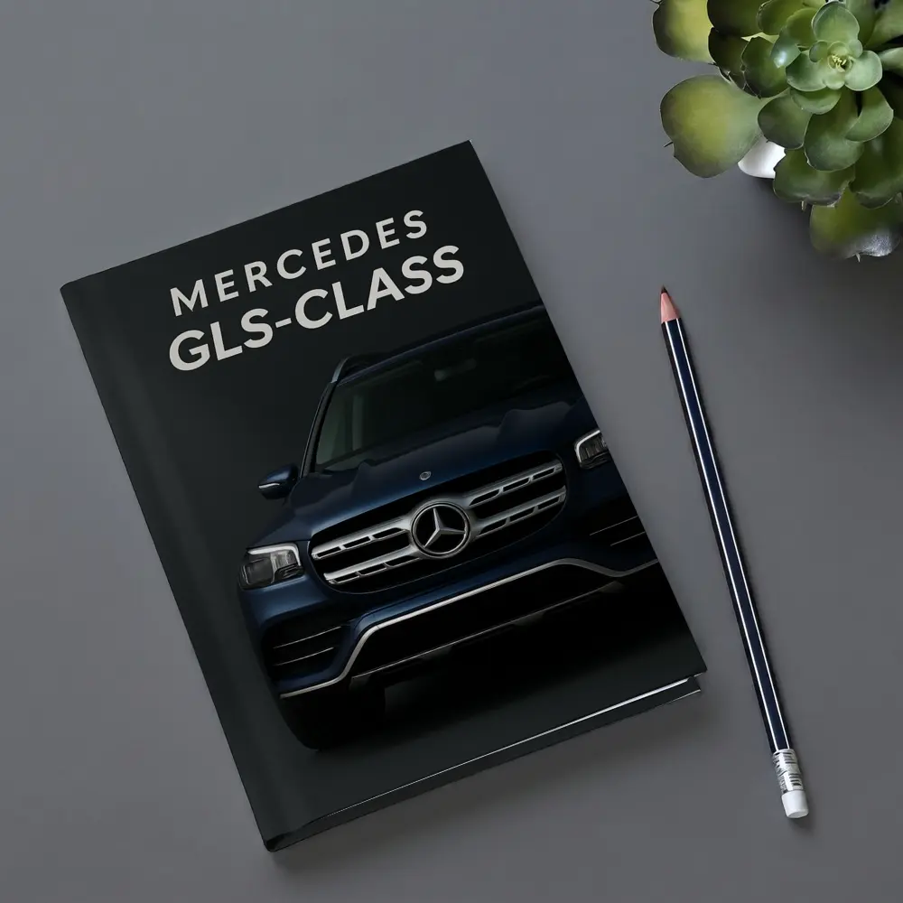 Mercedes GLS Class Dark Blue Front View – Notebooks