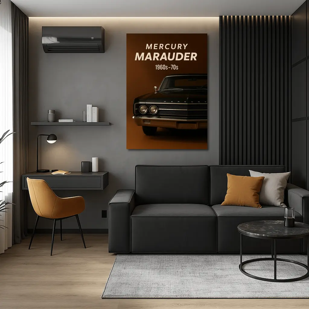 Mercury Marauder Classic Muscle Car Brown – Wall Art