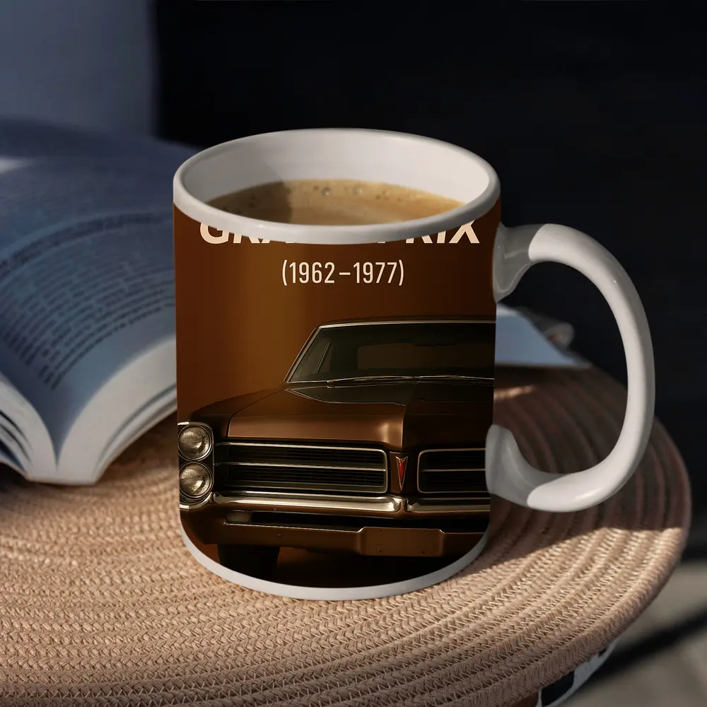 Pontiac Grand Prix Classic Muscle Car Brown – Mugs