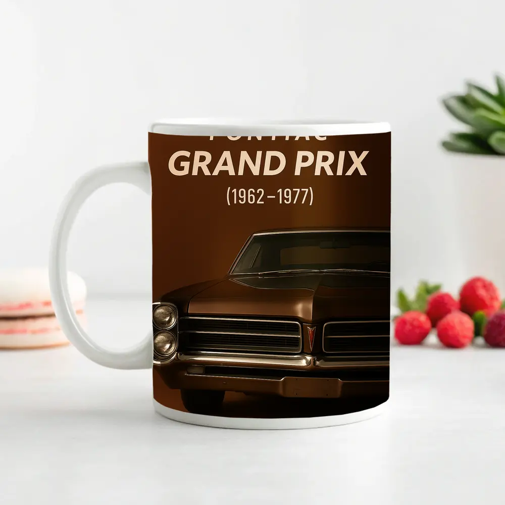 Pontiac Grand Prix Classic Muscle Car Brown – Mugs