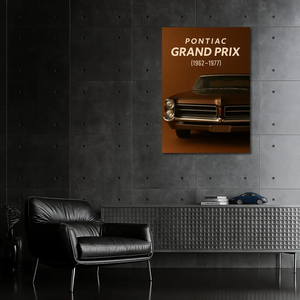 Pontiac Grand Prix Classic Muscle Car Brown – Wall Art