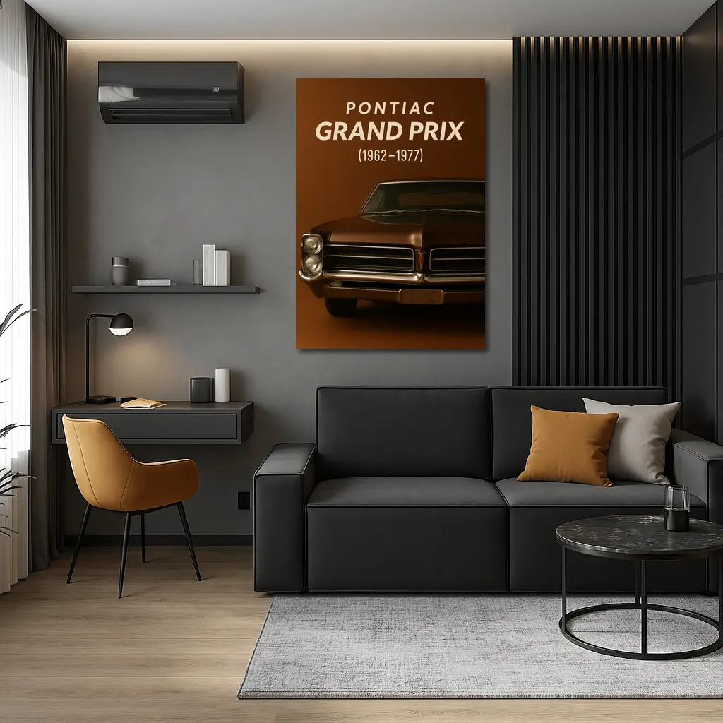 Pontiac Grand Prix Classic Muscle Car Brown – Wall Art