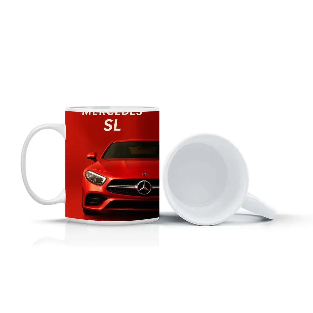 Mercedes SL Red Bold Front View – Mugs