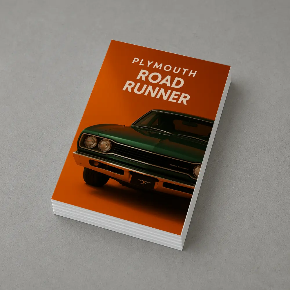 Plymouth Road Runner Classic Muscle Car Orange – Postcards