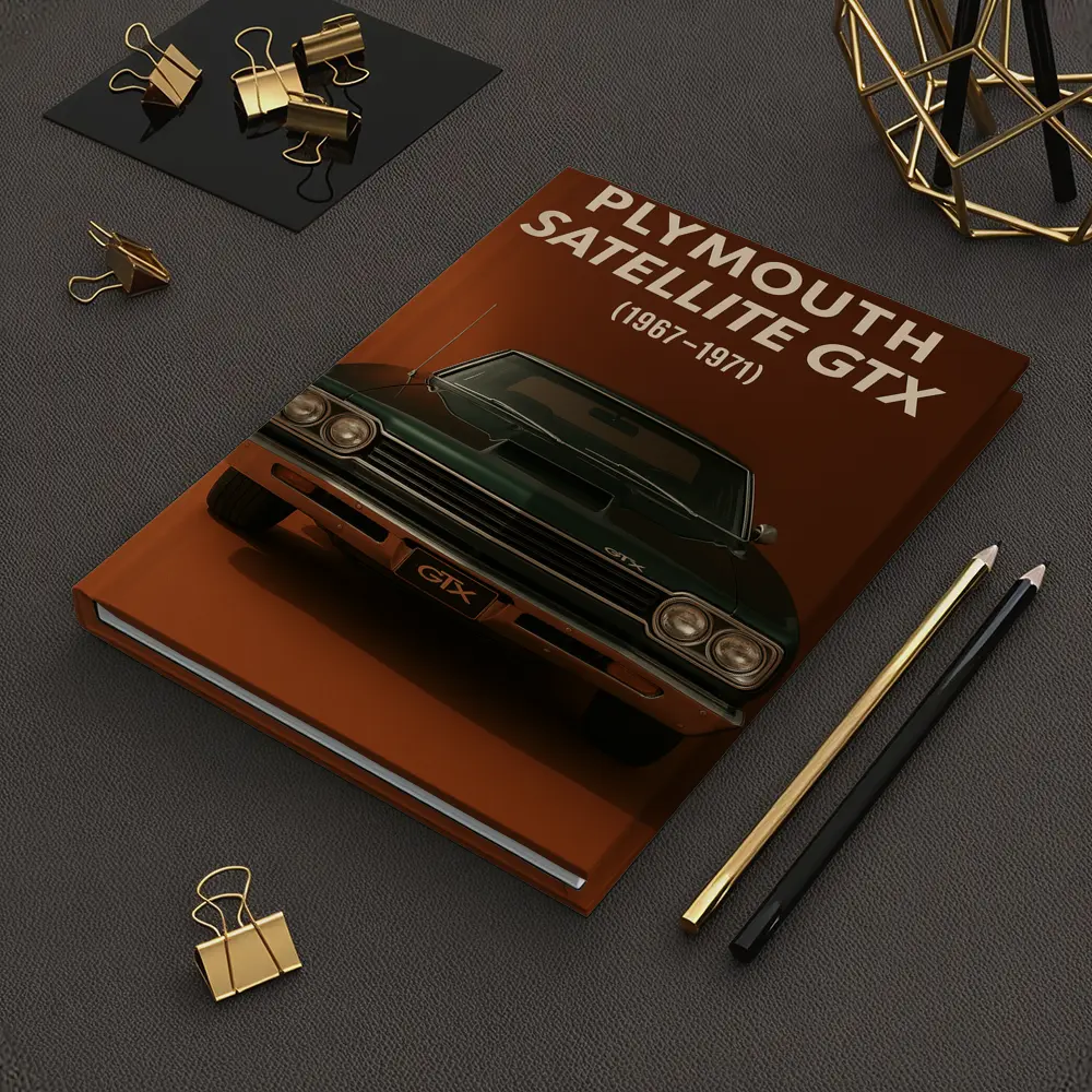 Plymouth Satellite GTX Classic Muscle Car Art – Notebooks