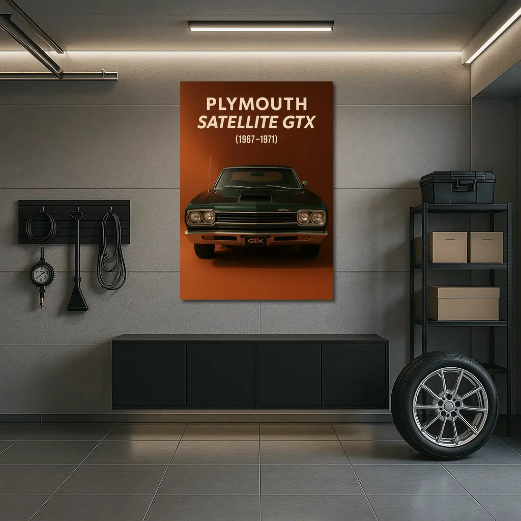 Plymouth Satellite GTX Classic Muscle Car Art – Wall Art