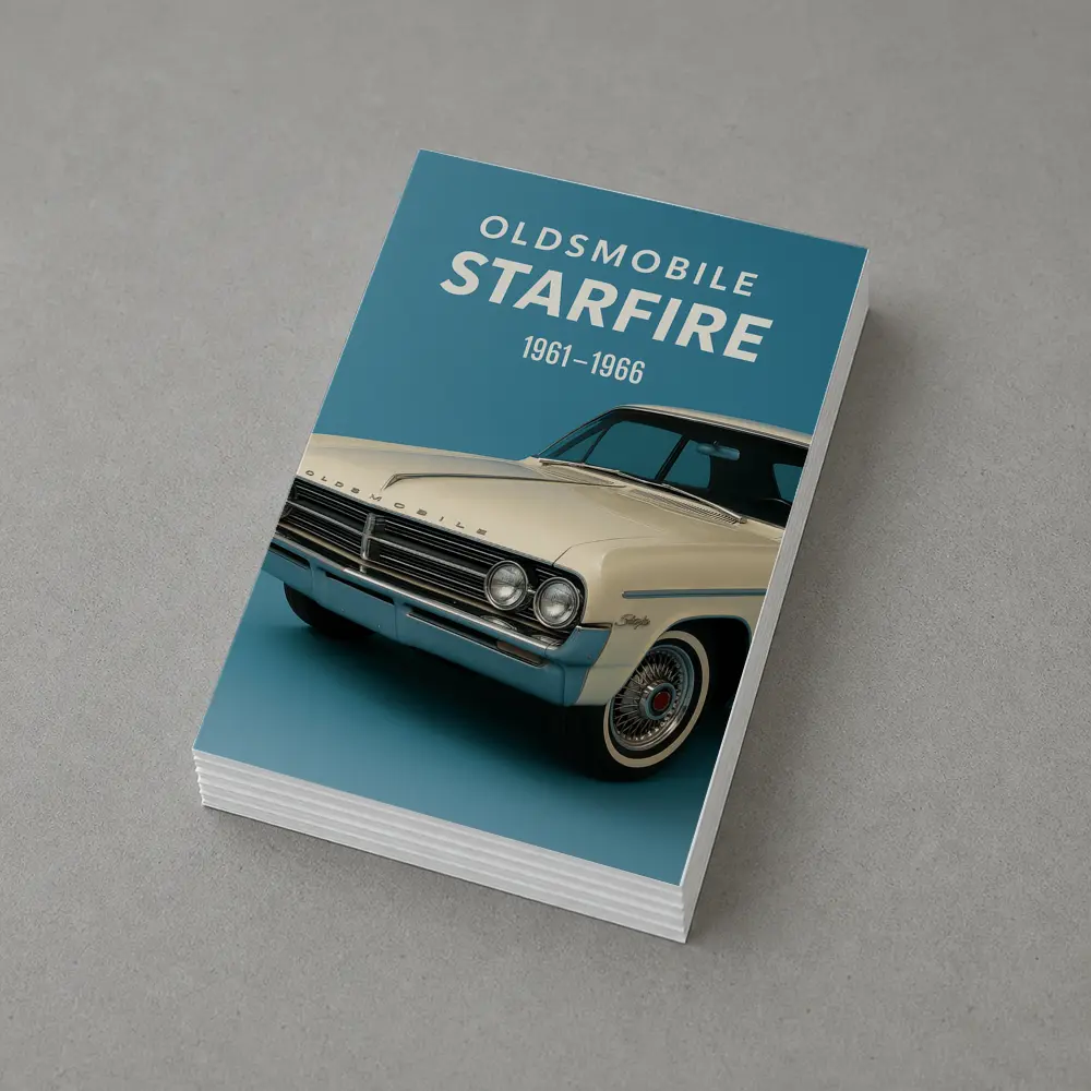 Oldsmobile Starfire Classic Car Blue Background – Postcards