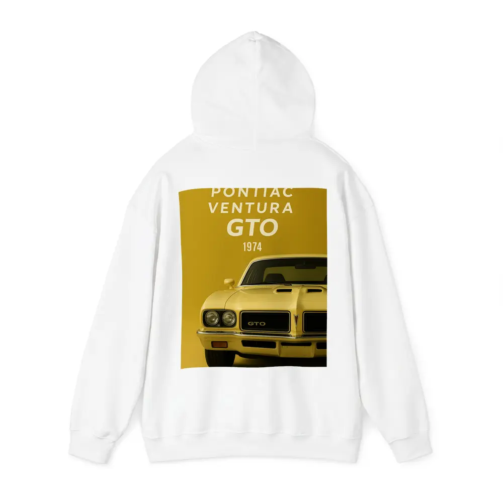 Pontiac GTO 1974 Yellow Muscle Car – Hoodies