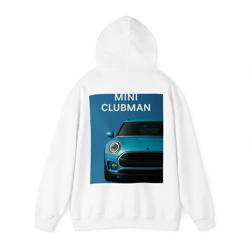 Mini Clubman Blue Car Front View – Hoodies