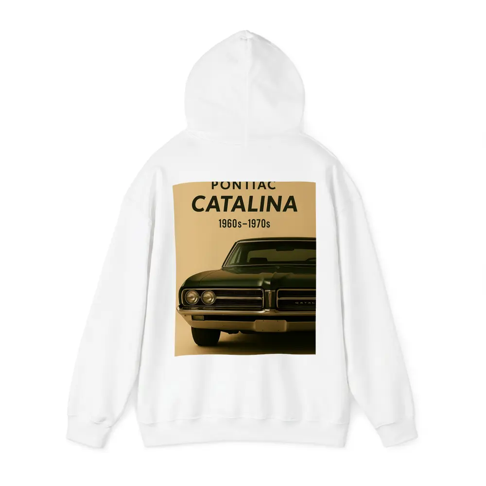 Pontiac Catalina Classic Dark Green Beige Background – Hoodies
