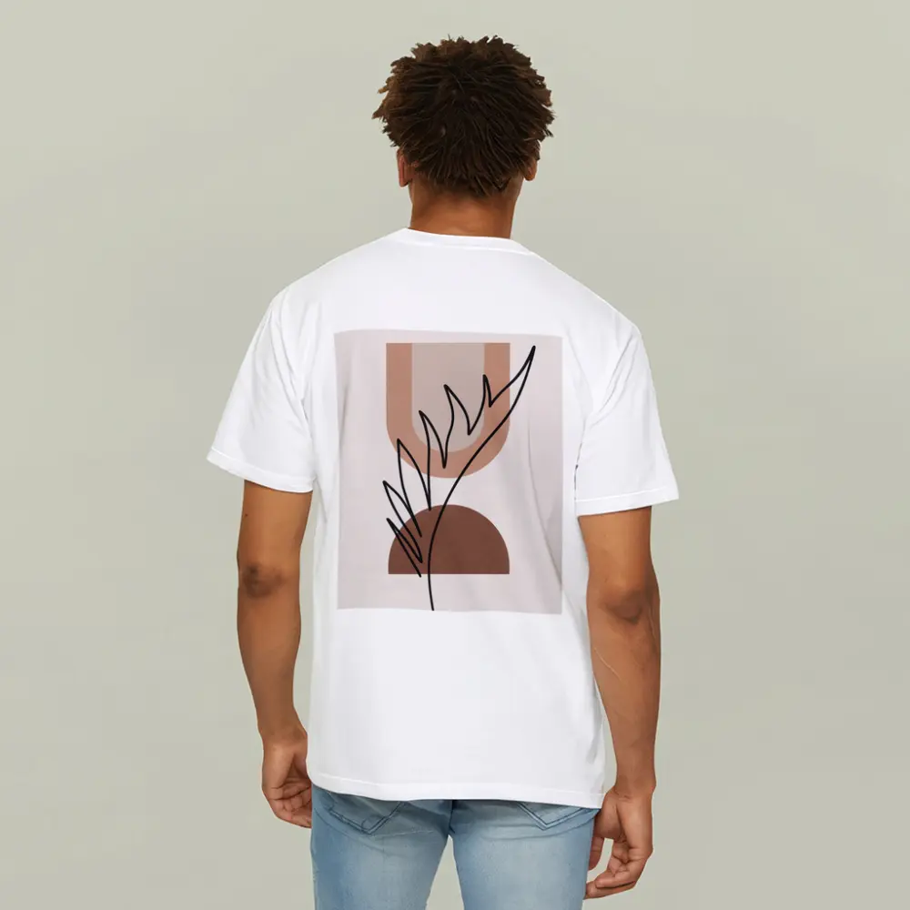 Boho Abstract Botanical Line Art Terracotta – T-Shirts