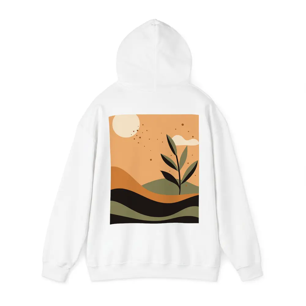 Boho Desert Plant Minimalist Terracotta Landscape Art – Hoodies